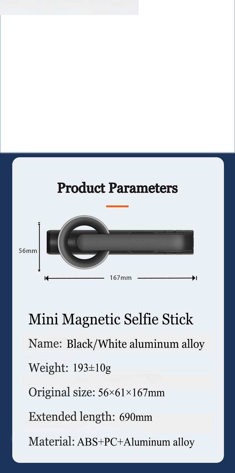 Mini Magnetic Multifunction Selfie Stick