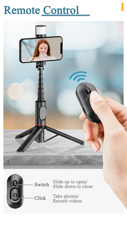 Handheld Live Streaming Fill Light Selfie Stick