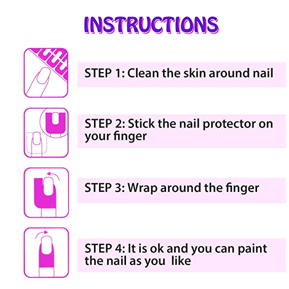 Nail Polish Cuticle Protector Glue Stickers