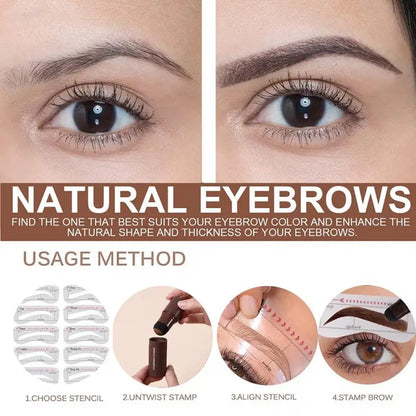 Pinpoint eyebrow templates