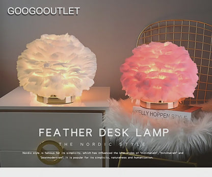 Romantic Feather Desk lamp